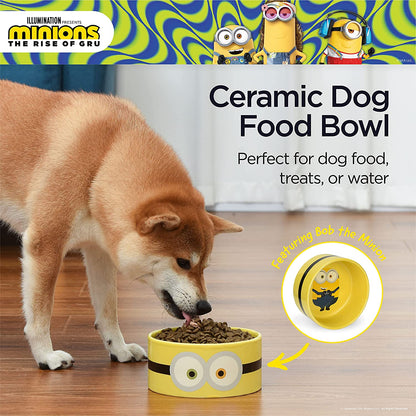 Bob Ceramic Dog Food or Water Bowl, 6" or 3.5 Cups | Gifts for  Fans and Their Pets | Officially Licensed Pet Product from Universal Studios
